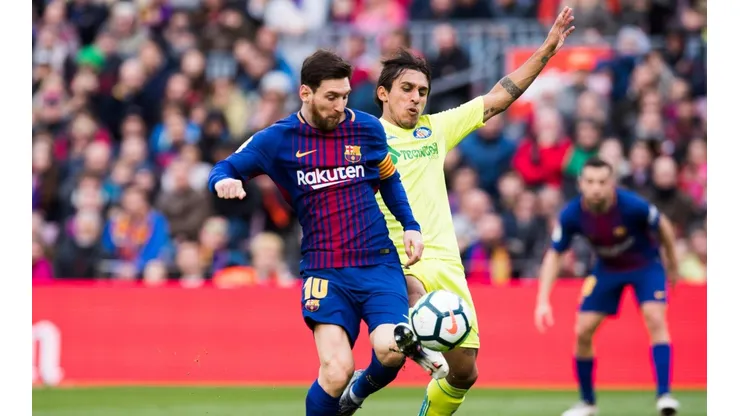 Damián Suárez hizo más que marcar a Messi.
