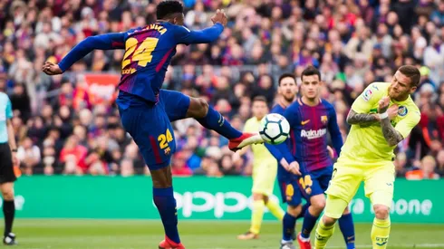 Yerry Mina se jugó la vida: la primera salvada con el Barcelona y golpe a un camarógrafo
