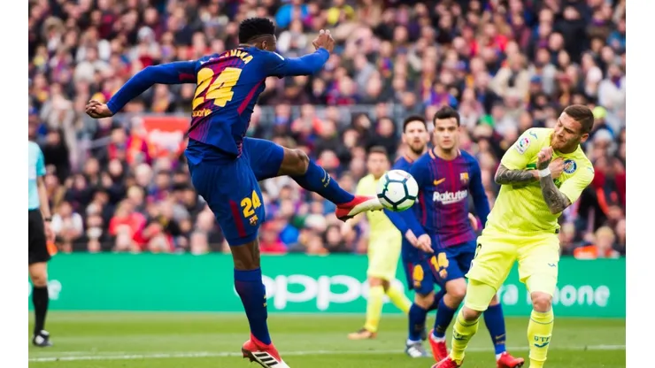 Yerry Mina se jugó la vida: la primera salvada con el Barcelona y golpe a un camarógrafo