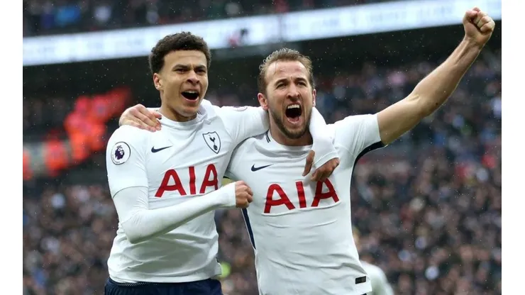 EL GOLEADOR. Harry Kane celebra el 1-0 que valió el Derbi de Londres entre Tottenham y Arsenal.