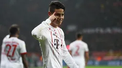 James Rodríguez y su típico festejo