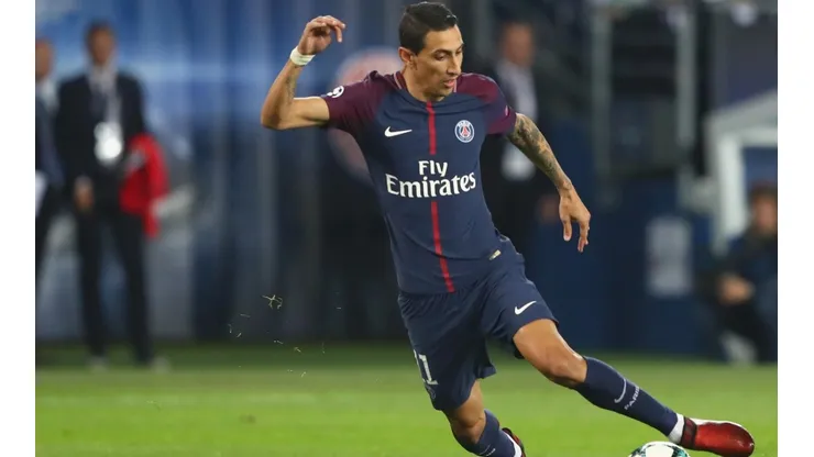 DESBORDA EN PARÍS. Ángel Di María en uno de los últimos partidos del Paris Saint-Germain (Foto: Getty).