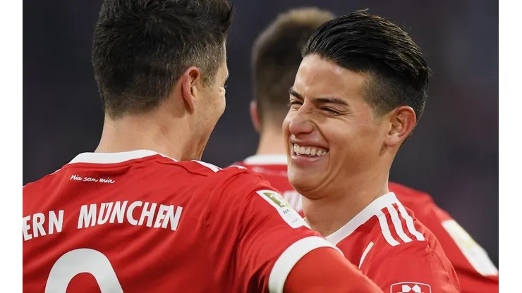 James Rodríguez, feliz en Bayern Munich.