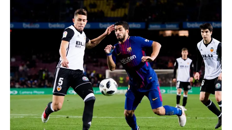 Luis Suárez fue clave frente a Valencia.