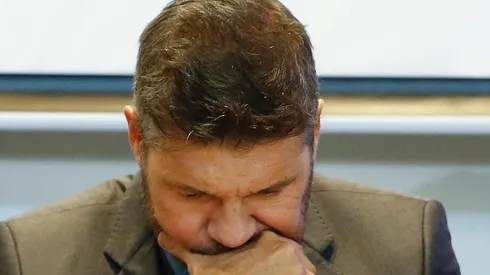 INDIGNADO. A Marcelo no le gustó nada el arbitraje en el partido de San Lorenzo.