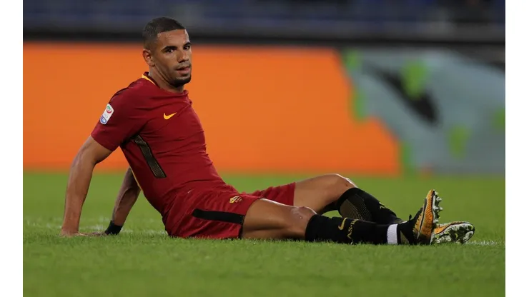 Bruno Peres entrenó en solitario con Roma.