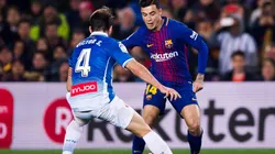 Coutinho da pruebas de talento en el Derbi de Barcelona.