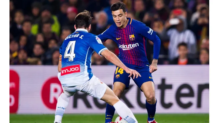 Coutinho da pruebas de talento en el Derbi de Barcelona.