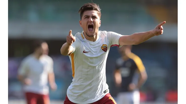 Ünder anotó su primer gol con la Roma.