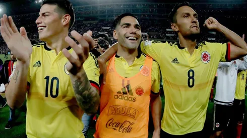 AL MUNDIAL. Radamel Falcao celebra la clasificación a Rusia 2018 (Foto: Getty)..