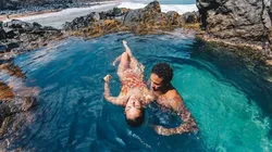 Neymar y Bruna, siempre tan enamorados.