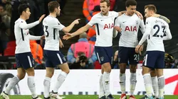 FESTEJA EL RIVAL. Todo Tottenham celebró el tanto de Phil Jones en contra (Foto: Getty).