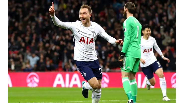 EL GOLEADOR. Christian Eriksen abrió el marcador a los 11 segundos de partidos.
