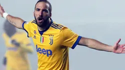 EL GOLEADOR. Gonzalo Higuaín celebra su tanto contra el Atalanta.