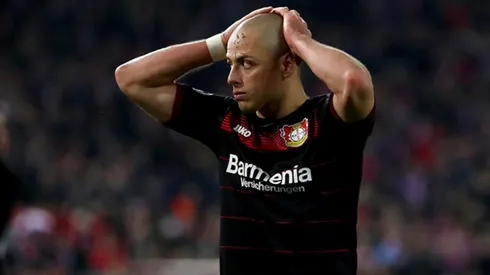 Javier Chicharito Hernández se lamenta en su etapa con el Bayer Leverkusen