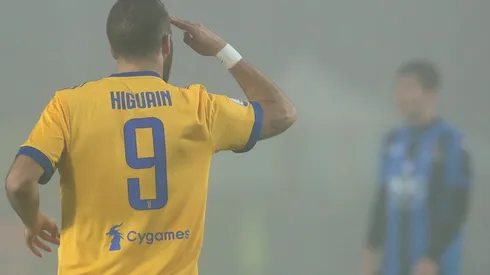EL COMANDANTE. Higuaín celebra su gol contra el Atalanta a los pocos minutos de juego (Foto: Getty).