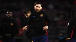 Lionel Messi bajó un balón de una forma espectacular.