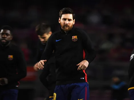 Messi se divirtió y bajó un balón en modo Dios