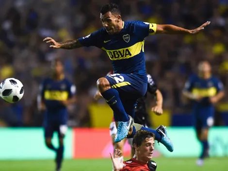 El fútbol argentino lo recibió con una patada a Tevez: planchazo contra Colón