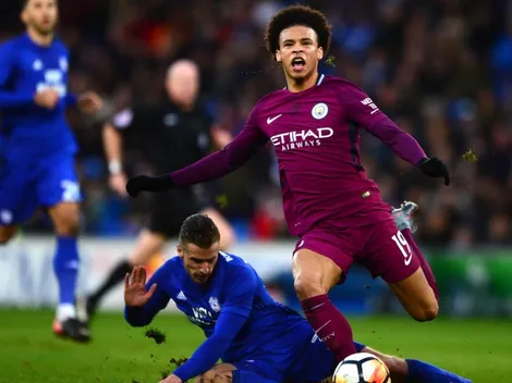 ¡Asesino! Joe Benett casi le rompe toda la pierna a Leroy Sané