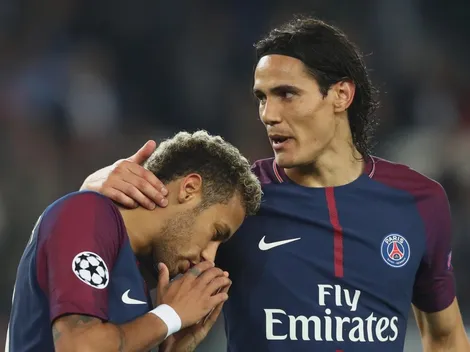 ¿Rencores? Nada de eso: Neymar felicitó a Cavani por su récord