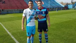 HEREDEROS. Palermo (derecha) junto al sobrino de Marcelo Delgado. Ryduan espera poder debutar en primera.