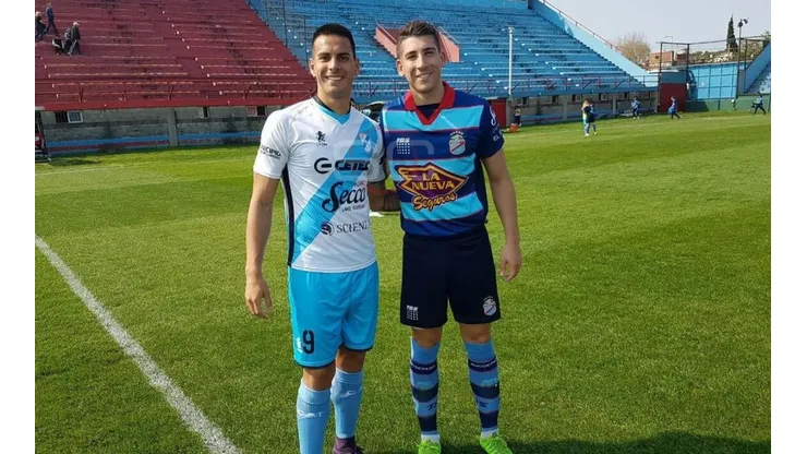 HEREDEROS. Palermo (derecha) junto al sobrino de Marcelo Delgado. Ryduan espera poder debutar en primera.