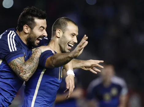 La primera foto de Mascherano en el Hebei Fortune es junto a Lavezzi