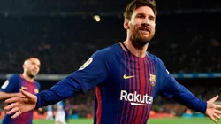 EL DIEZ. Lionel Messi celebra la remontada del Barcelona ante Espanyol para meterse en las semis de la Copa del Rey.