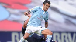 Augusto Fernández, con la piel del Celta.