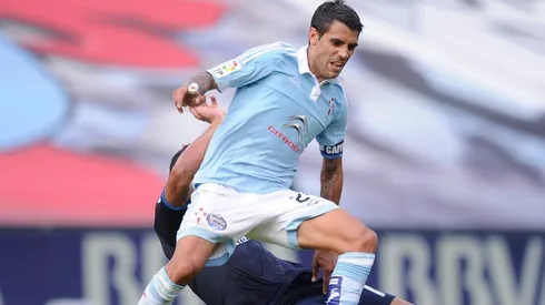 Augusto Fernández, con la piel del Celta.