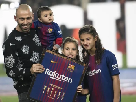 Mascherano se despidió del Barcelona entre aplausos