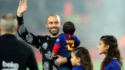 UN HASTA LUEGO. Una de las últimas imágenes de Javier Mascherano en el Camp Nou con el Barcelona (Foto: Getty).