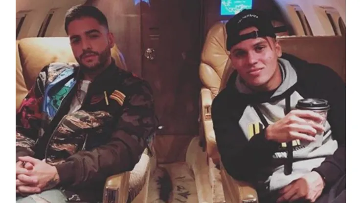 PANAS. Quintero y Maluma viajan en el jet de éste último.
