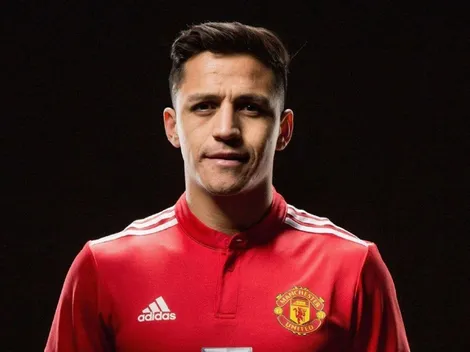 Alexis se vestía con los colores del United