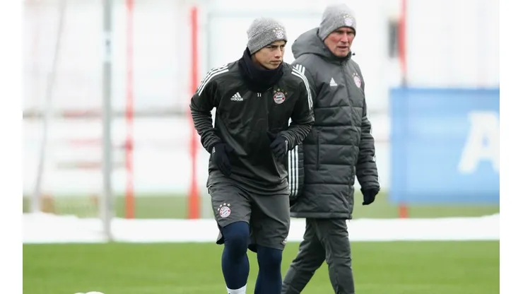 MUCHO FEELING. De parte y parte se llenan de elogios, definitivamente Heynckes es todo un maestro para el colombiano (FOTO: Getty)