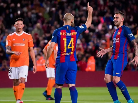 Oficial: Barcelona confirma que Mascherano se va a jugar a China