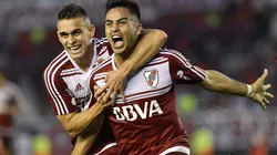 LO GRITA CON EL CORAZÓN. "Pity" Martínez celebra su gol en el Monumental con River.