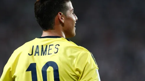 James Rodríguez, con la Selección Colombia.