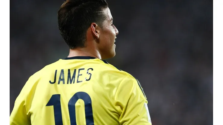 James Rodríguez, con la Selección Colombia.