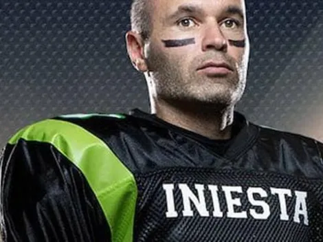 Está para jugar el Super Bowl: Iniesta llevó su magia al fútbol americano