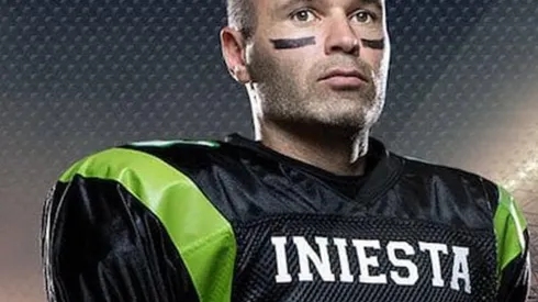 Está para jugar el Super Bowl: Iniesta llevó su magia al fútbol americano