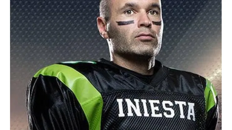 Está para jugar el Super Bowl: Iniesta llevó su magia al fútbol americano