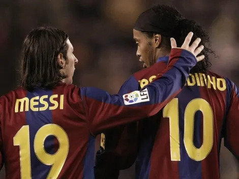 "El fútbol no olvidará tu sonrisa", Messi despidió a Ronaldinho
