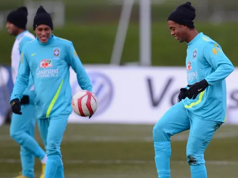 La emotiva despedida de Neymar a Ronaldinho