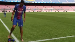 Yerry Mina en su nueva casa.