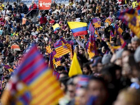 Camp Nou cafetero: a Yerry Mina lo recibieron más fanáticos que a Coutinho