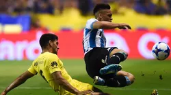 Lautaro Martínez en la Bombonera.