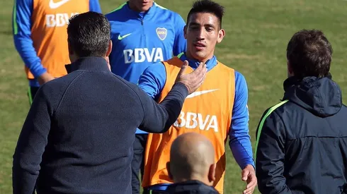 ¿VUELVE? Angelici no confirmó que el jugador vaya a jugar en España.