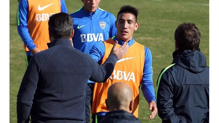 ¿VUELVE? Angelici no confirmó que el jugador vaya a jugar en España.